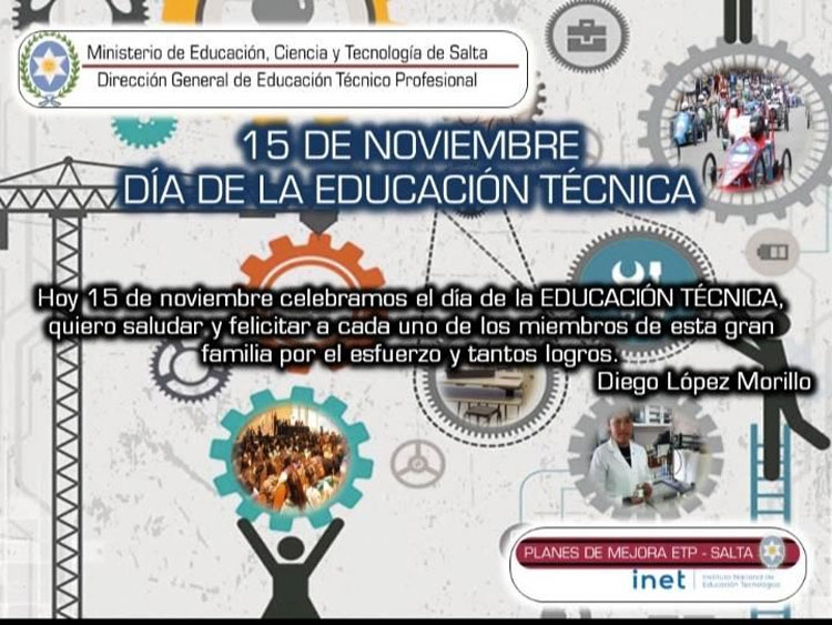 15 de noviembre día de la Educación Técnica